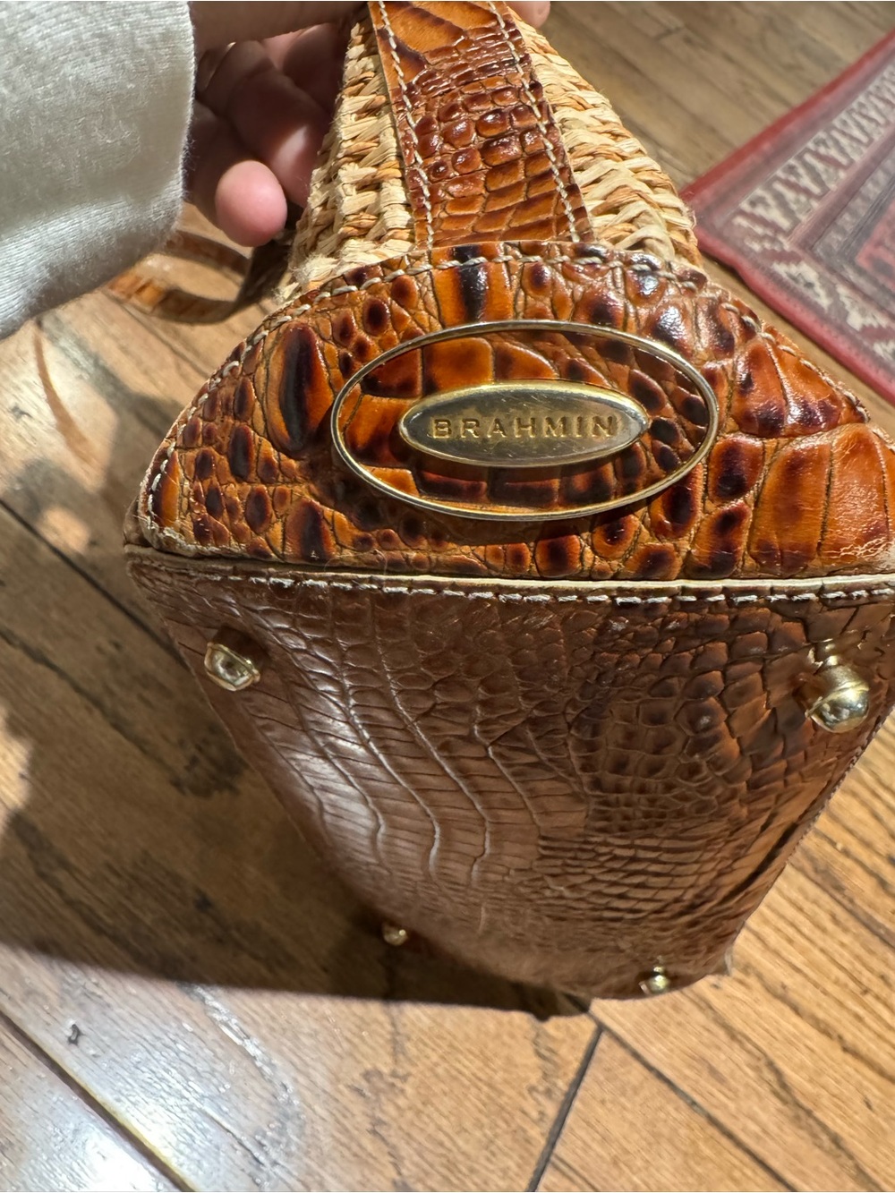 Brahmin Raffia Tote - Picture 2 of 8